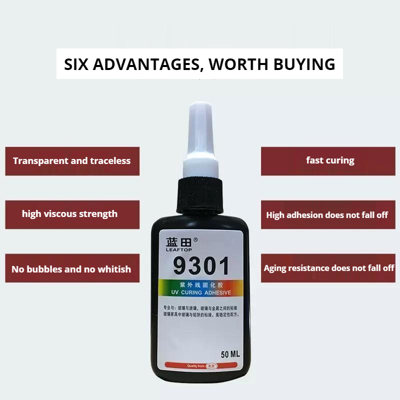 UV glue shadowless glue 9301 fully transparent